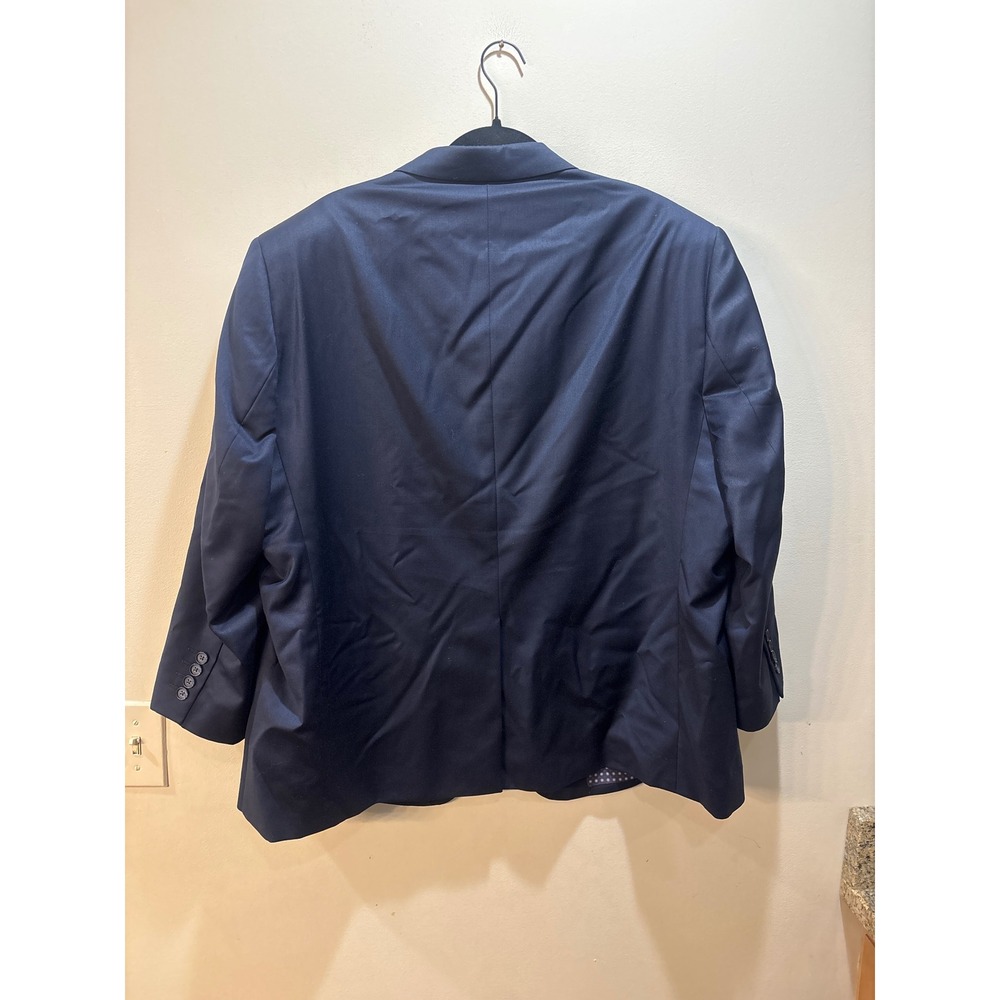 Coppley Mens Navy Blue 100% Wool 2 Button Blazer Sport Coat Size 52S M71888 - Picture 10 of 10